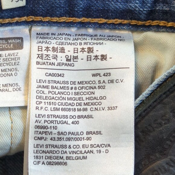 Levi’s Made & Crafted 501 Taper Jeans Men’s 38x34 Made in Japan Premium Denim - Picture 10 of 16